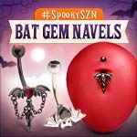 Must-Have Styles this #SpookySZN – Bat Gem Navels!